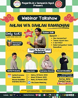 Webinar Ahlan Wa Sahlan Ramadhan Maret 2023